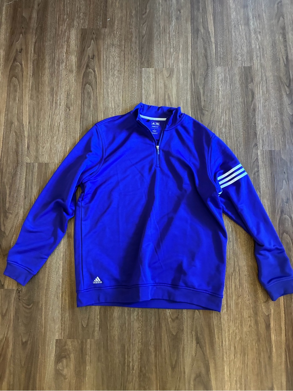 Adidas Long Sleeve Quarter Zip Golf Pullover Men’s Size Large Purple